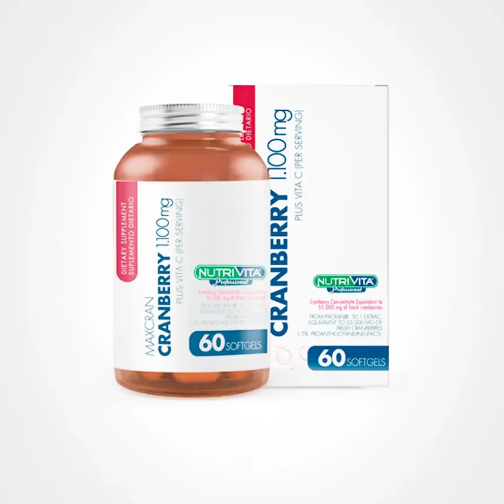 MAXCRAN CRANBERRY 1.100MG PLUS VITA C FCO X60 SOFT