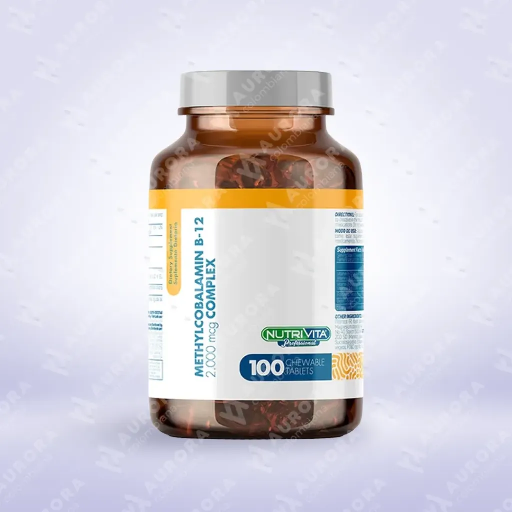[NV344] METHYLCOBALAMIN B-12 2.000 MCG COMPLEX FCO X100 TABL